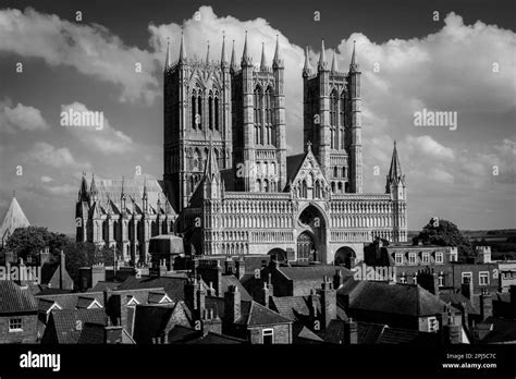 Lincoln Cathedral As Seen From Lincoln Castle Uk Stock Photo Alamy