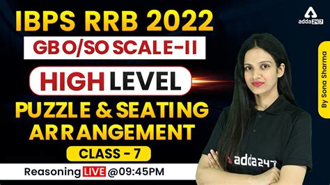 IBPS RRB 2022 GBO SO SCALE 2 High Level Puzzle Seating Arrangement