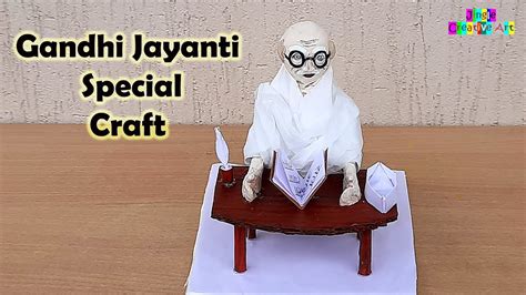 How To Make Gandhi Craft Gandhi Jayanti Special Diy Gandhi Jayanti Craft Youtube