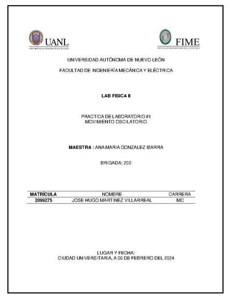 Practica Fis Ii Laboratorio De F Sica Universidad Aut Noma De