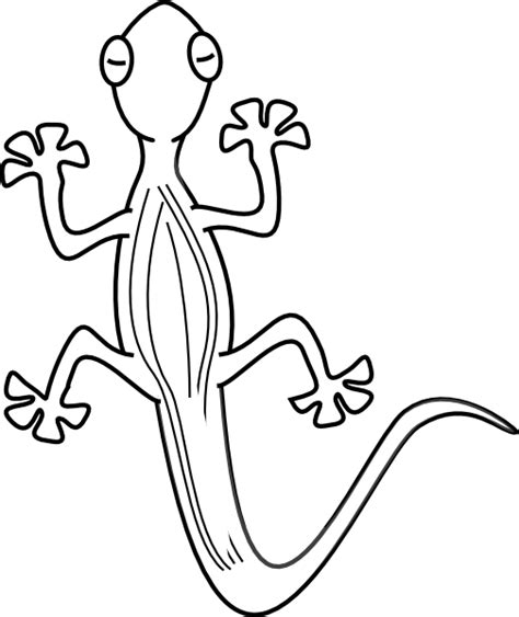 Black And White Lizard Clip Art Clip Art Library