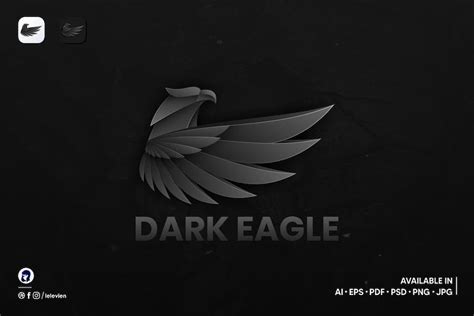 Dark Eagle logo template, Logos ft. dark & logo - Envato Elements