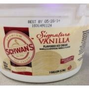 Schwan's Vanilla Flavored Ice Cream: Calories, Nutrition Analysis ...