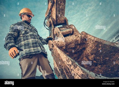 Construction Site And The Heavy Duty Machinery Ground Works Excavation