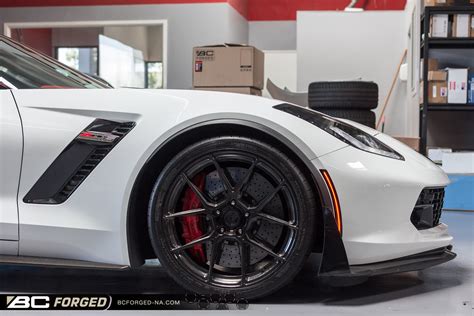 Chevrolet Corvette C7 Z06 White Bc Forged Eh181 Wheel Front