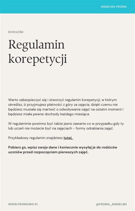 Sekrety Skutecznych Korepetycji E Book