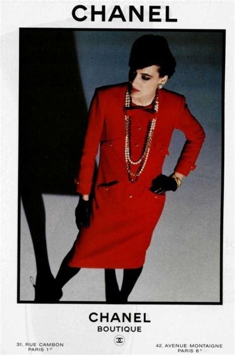 Inès de la Fressange Chanel Ad s 1980s 1980s Ads CHANEL