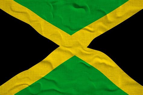 Bandeira Nacional Da Jamaica Fundo Bandeira Da Jamaica Foto Premium