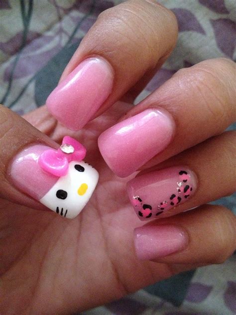 Hello Kitty Hello Kitty Nails Pink Nail Designs Cat Nails