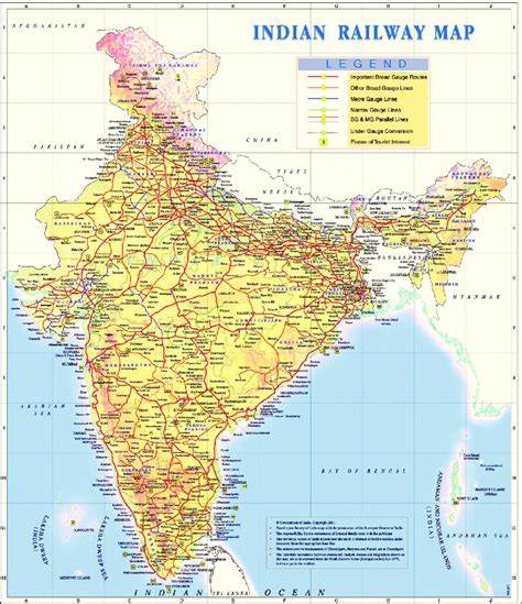 India Railway Map. Source: Indian Railway Map (n.d.). | Download ...