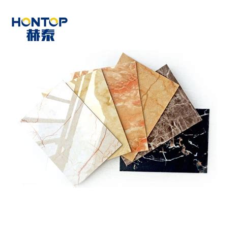 High Glossy Waterproof PVC Marble Wall Panel Fireproof UV Board PVC