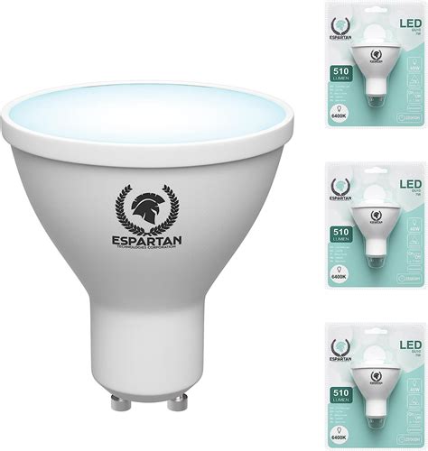 Espartan Gu10 Led Kaltweiss 7w 6400k 510 Lumen Led Halogen Ersatz