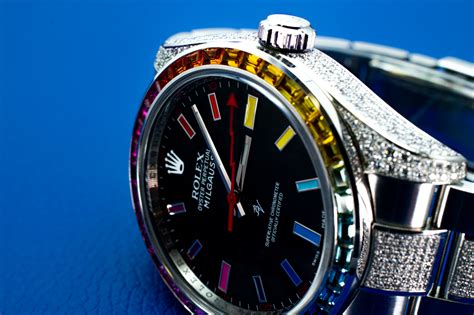 Rolex Rainbow Steel Mk Limited Edition Black Venom Custom Black