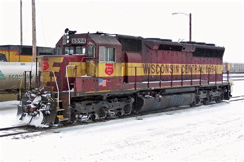 Railpicturesca Steve Arnot Photo Wc Sd45 6594 Parked At Cn Rails