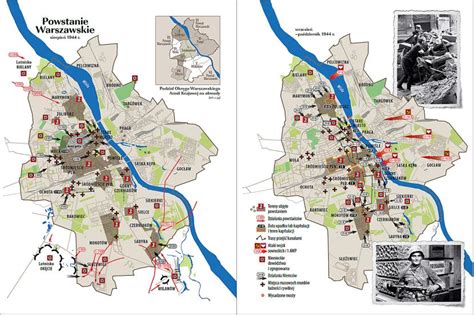 Powstanie Warszawskie Mapa Mapa