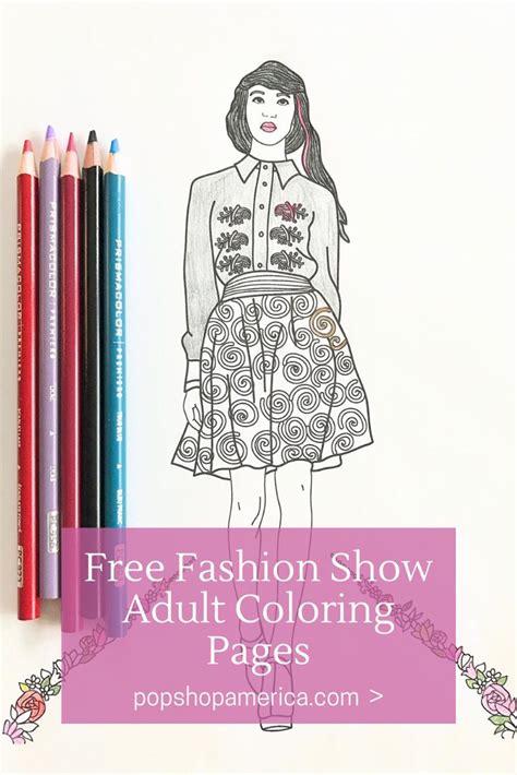 Fashion Show Coloring Pages For Adults