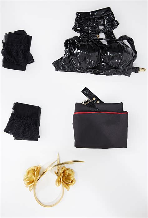 Yor Black Pu Bodysuit Gothic Lingerie Halter Pu Sexy Costume For Sale