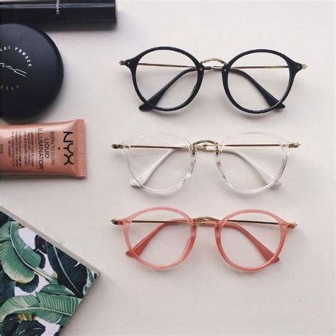 Itgirl Shop Round Clear Aesthetic Glasses