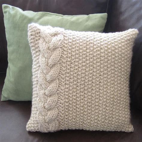 Braided Cable Chunky Pillow Cover Via Craftsy Crochet Pillow Cover