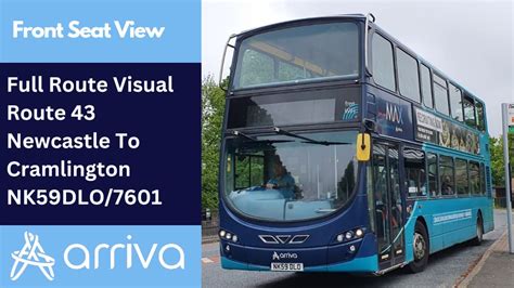 Full Route Visual Arriva Northumbria Bus Route Newcastle To