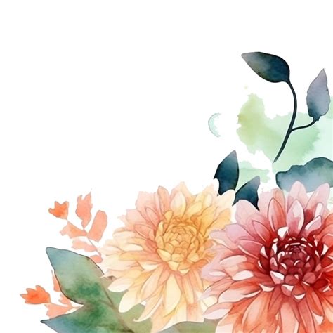 10 Floral Border Clipart High Quality Jpgs Watercolor Clipart