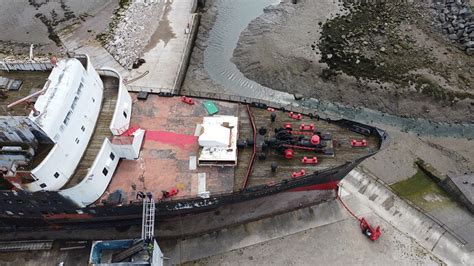 Tss Duke Of Lancaster Mostyn Photos By Drone Grey Arrows Drone Club Uk