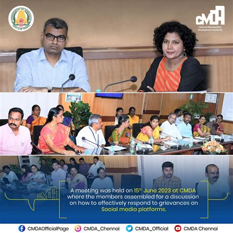 CMDA Chennai On Twitter On 15th June 2023 CMDA Held A Productive