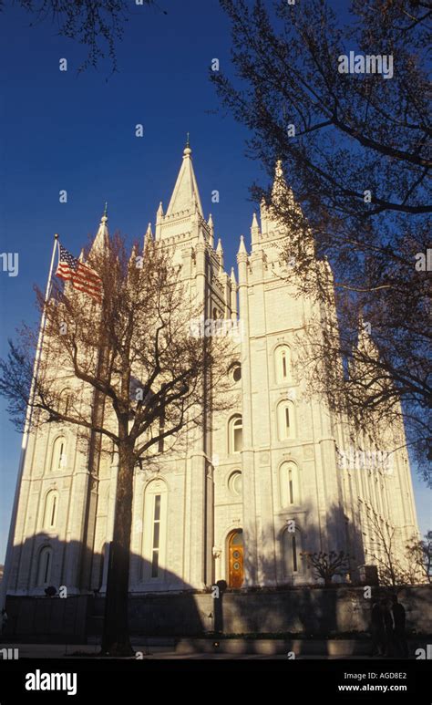 Utah Salt Lake City Mormon Temple Stock Photo - Alamy