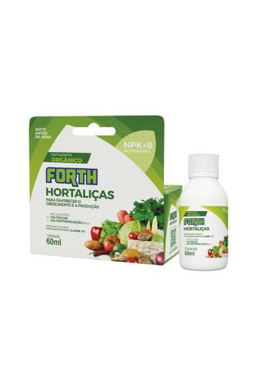 Fertilizante Mineral Misto Forth Hortaliças 60ml para Crescimento e