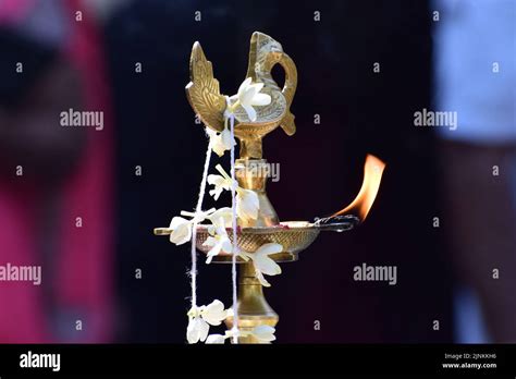 Coconut Oil Lamp Stock Photo Alamy