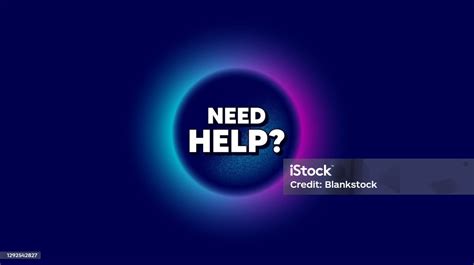 Need Help Symbol Support Service Sign Vector Stock Illustration