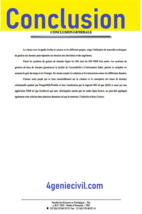 7 Conclusion Rapport De Stage Pdf Exemples De Conclusion De Rapports