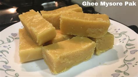 Ghee Mysore Pak Recipe Mysurpa How To Make Ghee Mysore Pak Soft