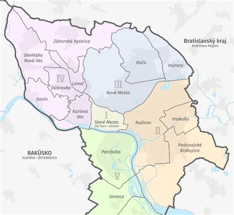 Bratislava blog: Mapa Bratislavy