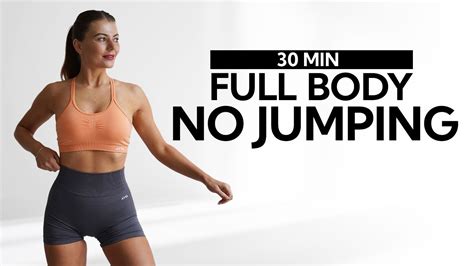 30 MIN FULL BODY NO JUMPING WORKOUT No Repeats Fat Burning Low