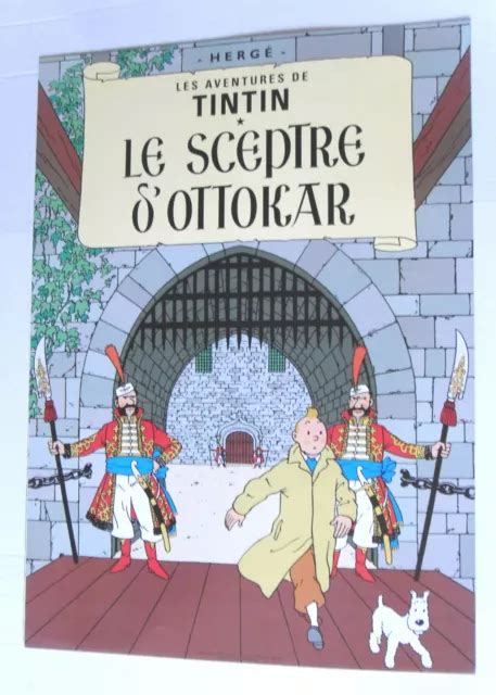 TINTIN LE SCEPTRE D OTTOKAR Poster Format Environ 50 X 70 Cm TRES BON