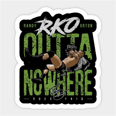 Randy Orton Rko Outta Nowhere Sticker in 2024 | Randy orton, Randy ...