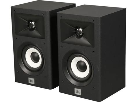 Jbl Stage A Way Bookshelf Speakers Black Pair Newegg