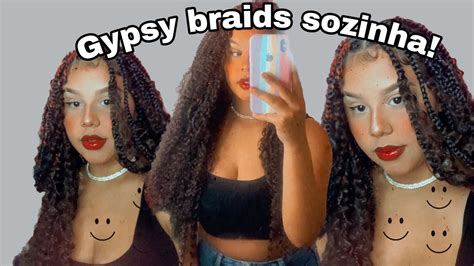 Como Fazer Gypsy Braids Sozinha Em Casa YouTube