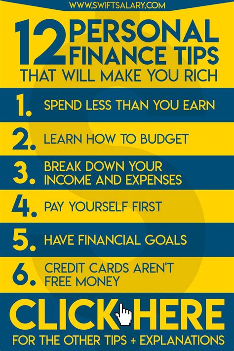 personal finance tips  tricks    rich swift salary