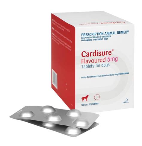 Buy Cardisure 5mg Flavoured Single Tablet Pimobendan Discount Pet