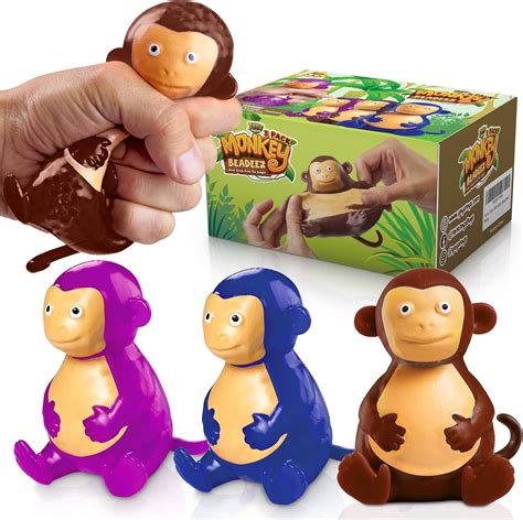 Yoya Toys Beadeez Monkey Squishy Stress Relief Balls Set