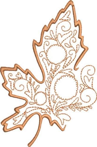 Fall Decorative Oak Leaf Machine Embroidery Design Embroidery Library