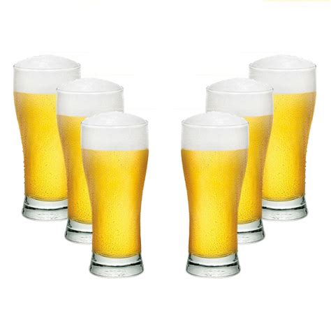 Conjunto 6 Copos Vidro Cerveja Pilsen Chopp Tulipa 200ml Casamiga Da