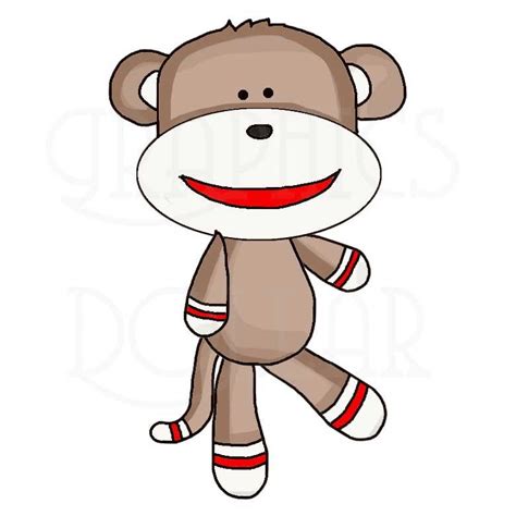 My Sock Monkey Clip Art Graphics Dollar Clip Art Library