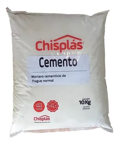 Cemento Blanco 10kg Chisplas Casa Scalise Ramos Mejía MercadoLibre