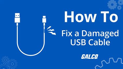 How To Repair A Severely Damaged Usb Cable Galco Youtube