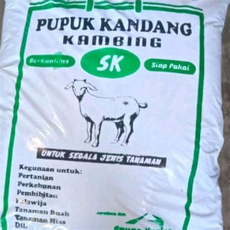 Jual Pupuk Kandang Organik Kohe Kambing Halus Kg Siap Pakai Shopee