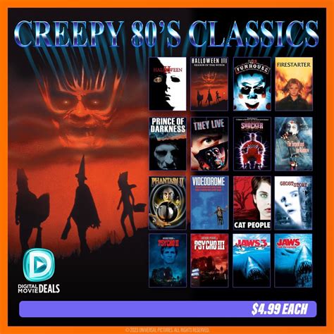 Happy Halloween! CREEPY 80'S CLASSICS sale on Digital Movie Deals ...