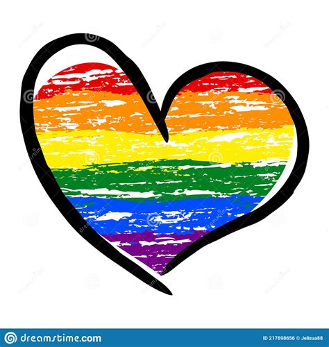 Lgbt Pride Heart Lesbian Gay Bisexual Transgender Rainbow Flag Lgbtq Heart Gay And Lesbian